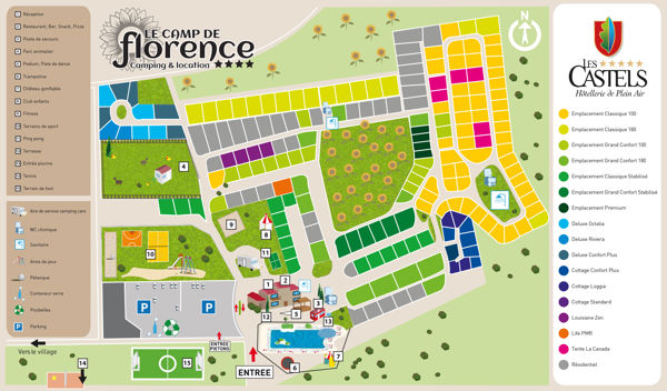 Plattegrond van Le Camp de Florence