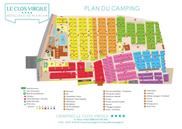 Plattegrond van Le Clos Virgile