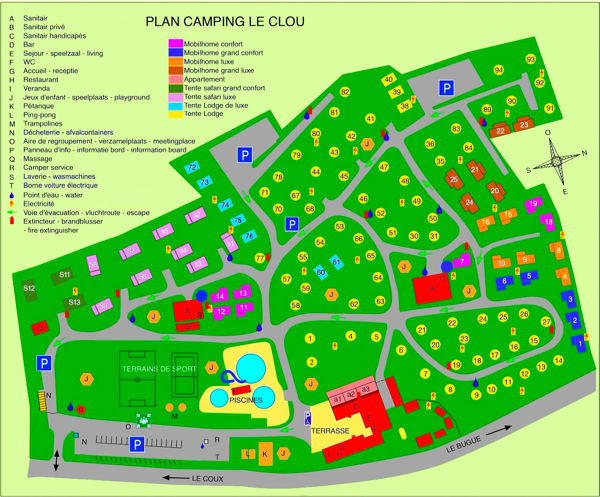 Plattegrond van Le Clou