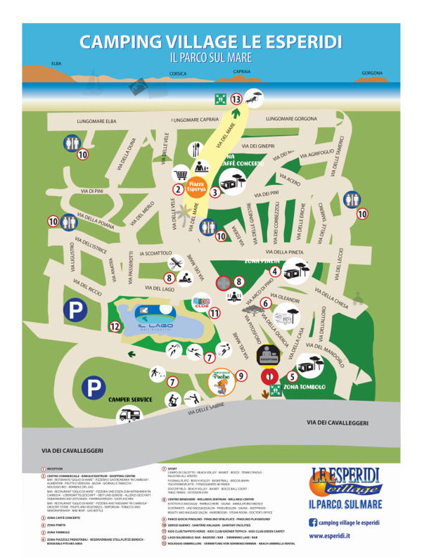 Plattegrond van Le Esperidi