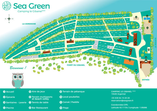 Plattegrond van Le Gibanel