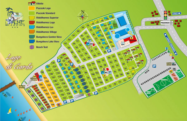 Plattegrond van Le Palme