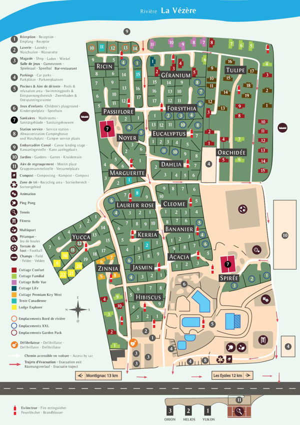 Plattegrond van Le Paradis