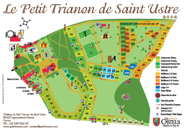 Plattegrond van Le Petit Trianon
