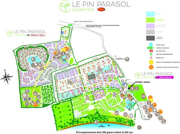 Plattegrond van Le Pin Parasol