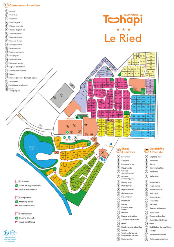 Plattegrond van Le Ried