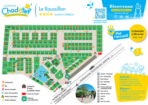 Plattegrond van Le Roussillon