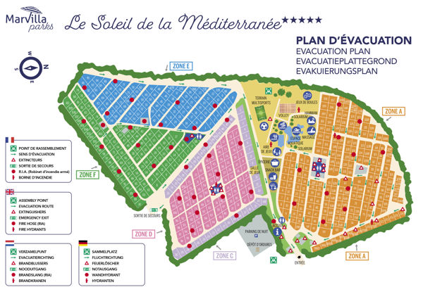 Plattegrond van Le Soleil de la Méditerranée