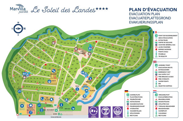 Plattegrond van Le Soleil Des Landes