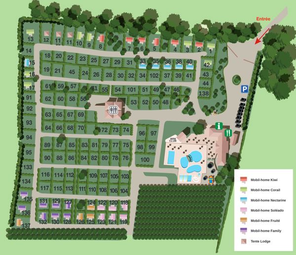 Plattegrond van Le Soleil Fruité