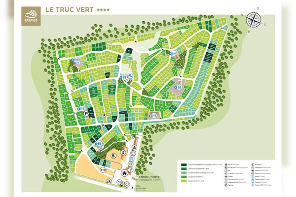 Plattegrond van Le Truc Vert