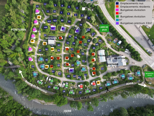 Plattegrond van l'Eden de la Vanoise