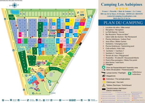 Plattegrond van Les Aubépines