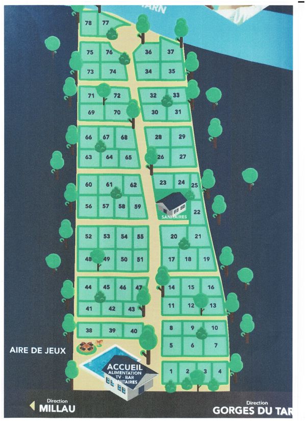 Plattegrond van Les Erables