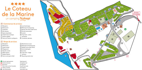 Plattegrond van Les Gorges de Provence