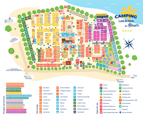 Plattegrond van Les Ilates