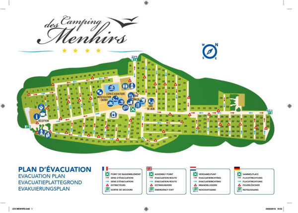 Plattegrond van Les Menhirs