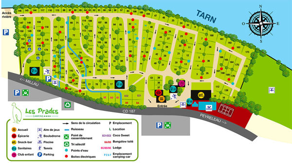 Plattegrond van Les Prades