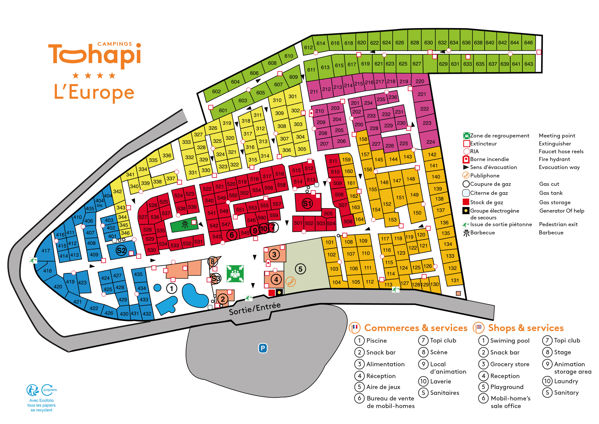 Plattegrond van Les Salins de la Gardiole