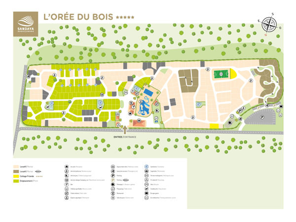 Plattegrond van l'Orée du Bois