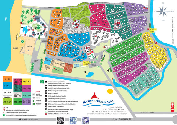 Plattegrond van Marina d'Erba Rossa