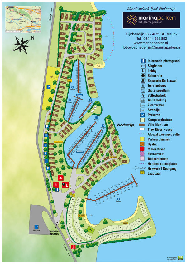 Plattegrond van MarinaPark Bad Nederrijn