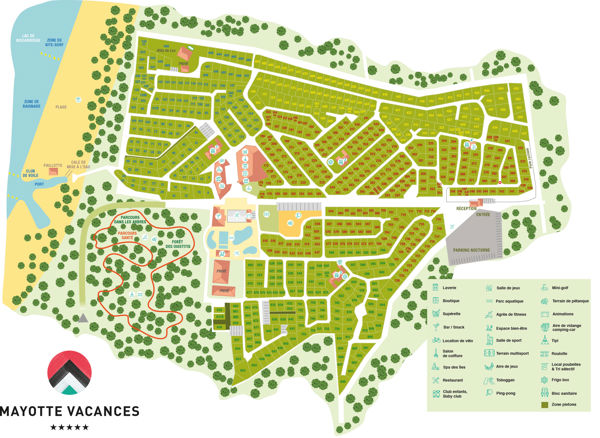 Plattegrond van Mayotte Vacances