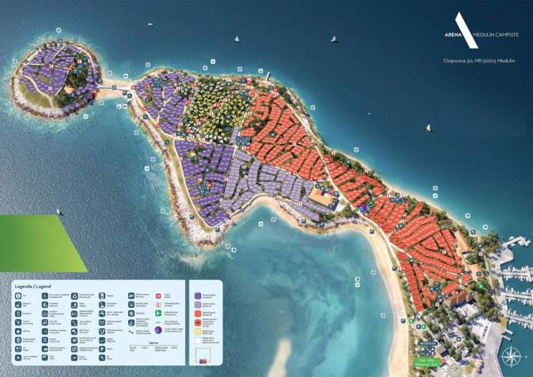 Plattegrond van Medulin