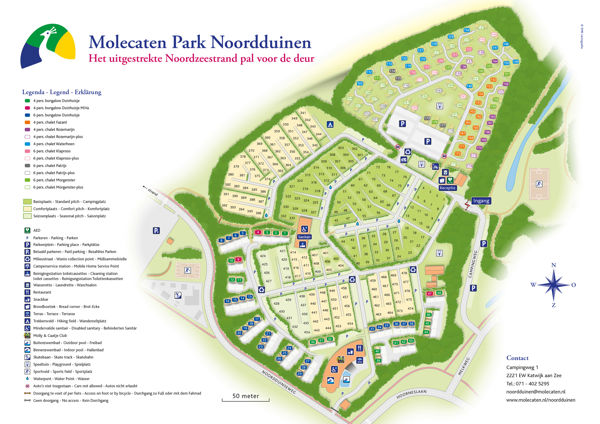 Plattegrond van Molecaten Park Noordduinen
