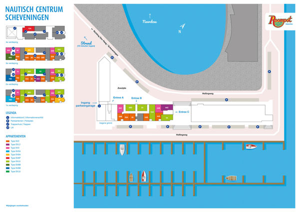 Plattegrond van Nautisch Centrum Scheveningen