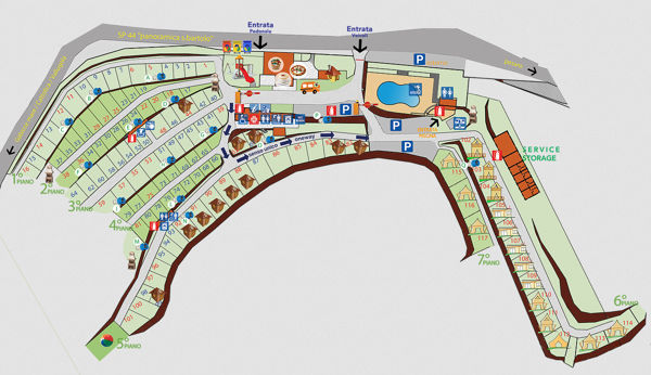 Plattegrond van Paradiso (Marche)