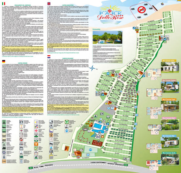 Plattegrond van Park Delle Rose