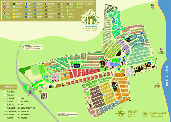 Plattegrond van Park Playa Barà