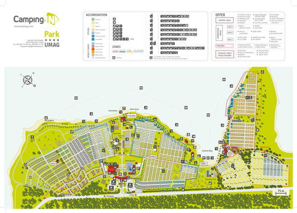 Plattegrond van Park Umag