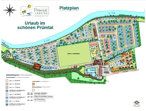 Plattegrond van Prümtal Camping