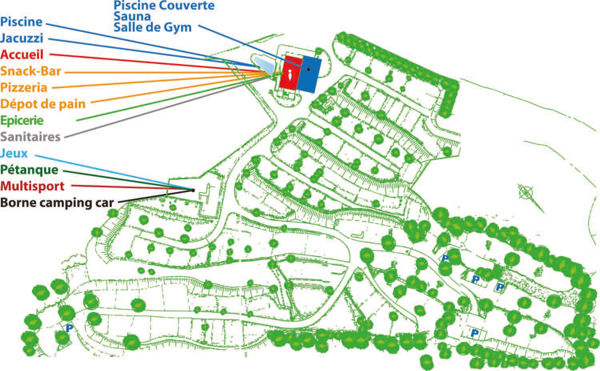 Plattegrond van Pyrénévasion