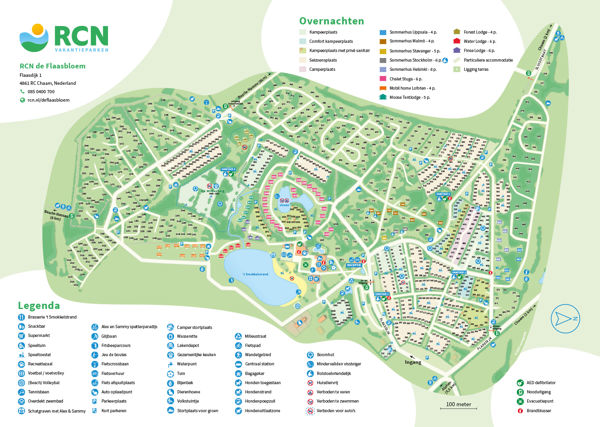 Plattegrond van RCN de Flaasbloem