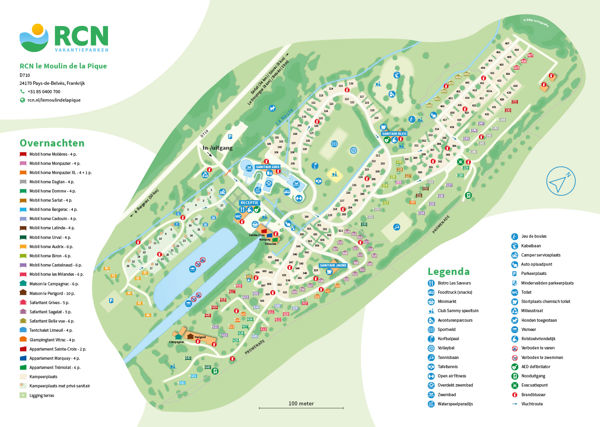 Plattegrond van RCN le Moulin de la Pique