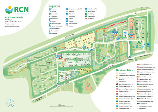 Plattegrond van RCN Toppershoedje