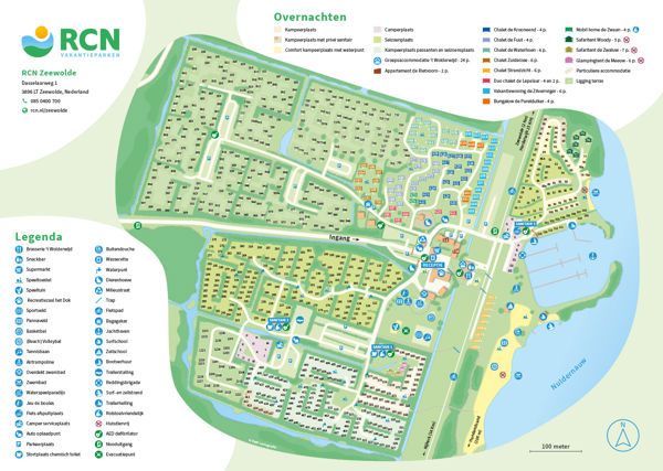 Plattegrond van RCN Zeewolde