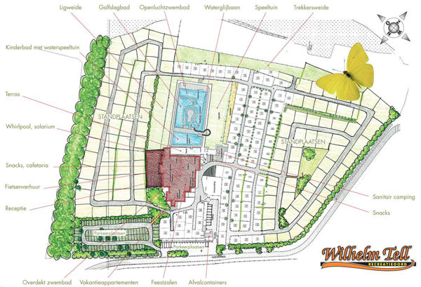 Plattegrond van Recreatieoord Wilhelm Tell