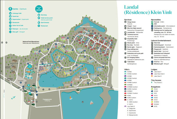 Plattegrond van Résidence Klein Vink
