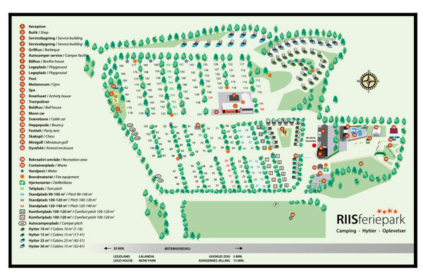 Plattegrond van Riis Feriepark