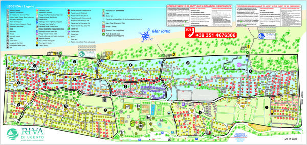 Plattegrond van Riva di Ugento