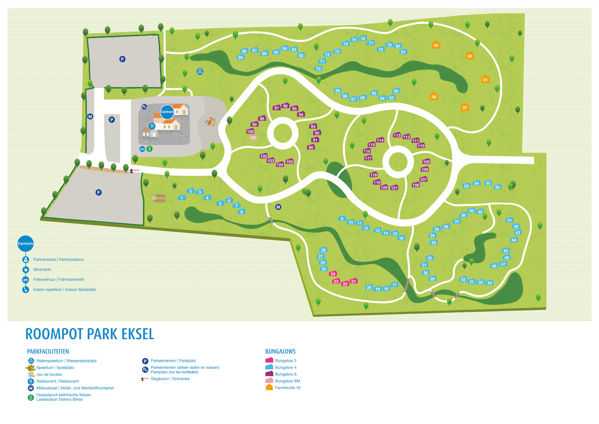 Plattegrond van Roompot Park Eksel