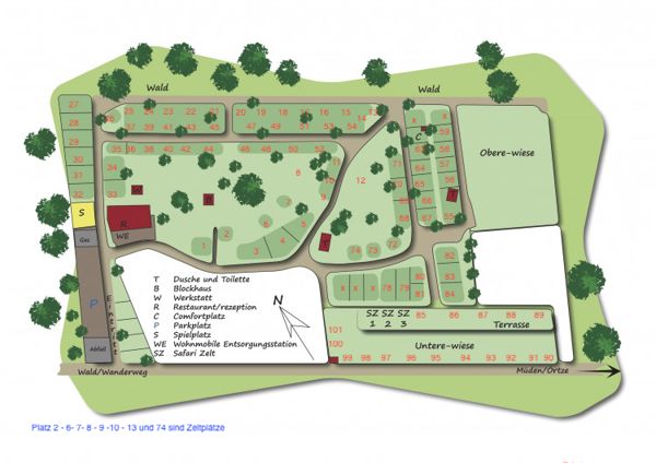 Plattegrond van Sonnenberg