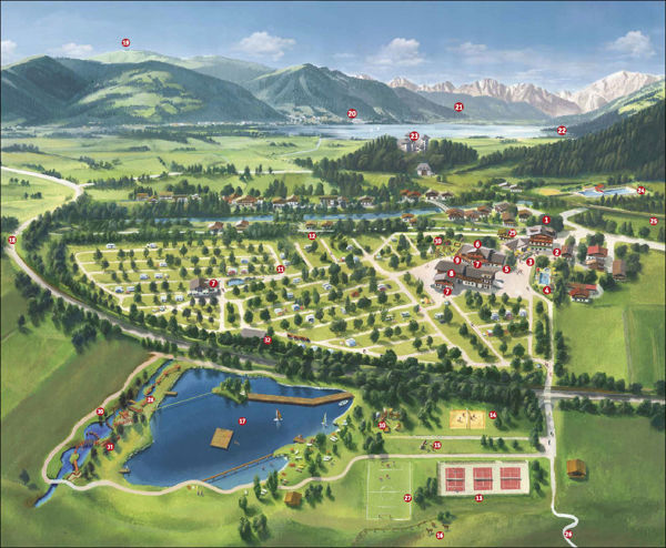 Plattegrond van Sportcamp Woferlgut