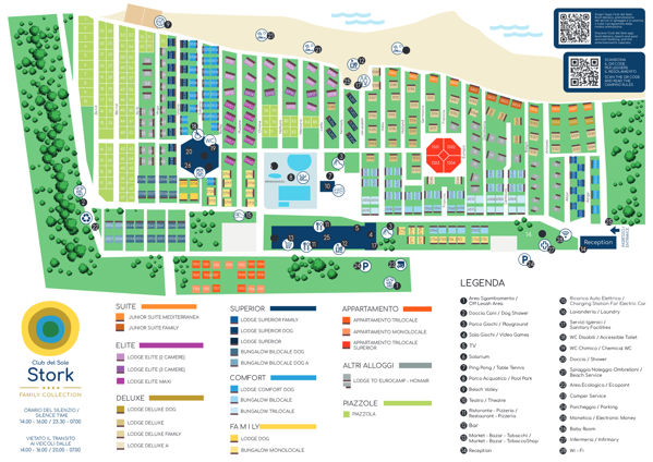 Plattegrond van Stork Family Village