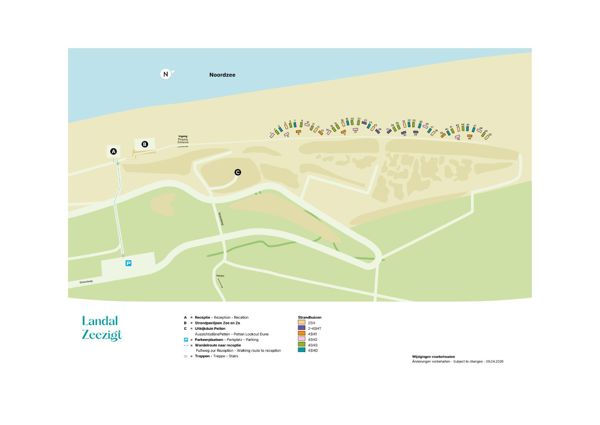 Plattegrond van Strandhuisjes Zeezigt
