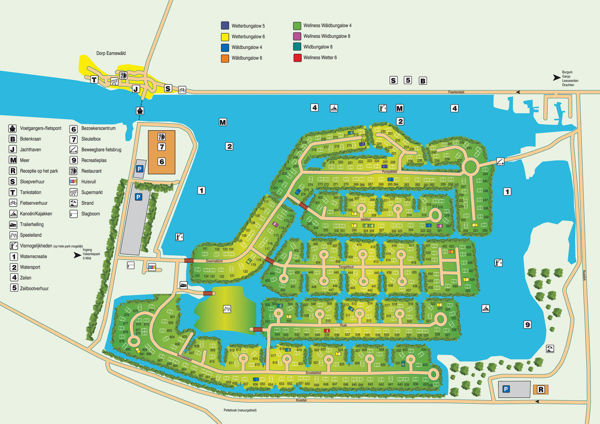Plattegrond van Summio Vakantiepark It Wiid
